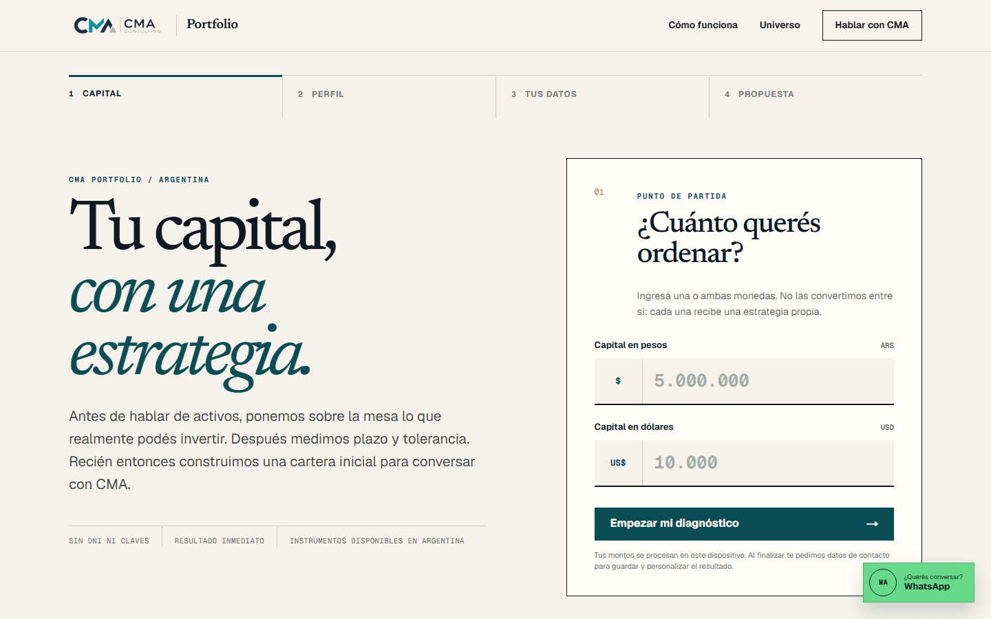 Vista previa de CMA Portfolio